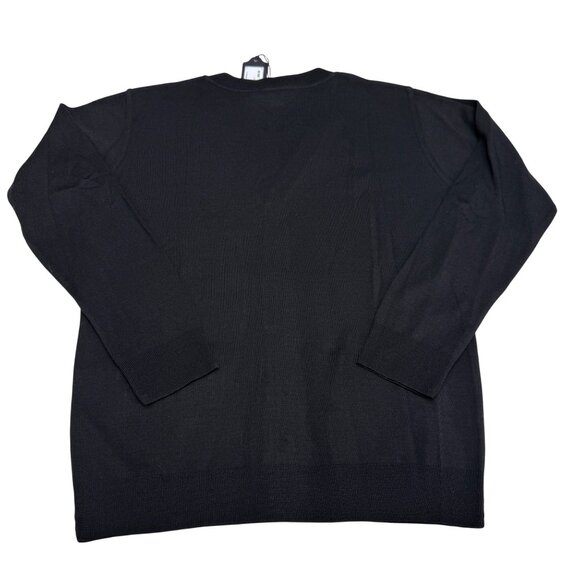 Tailored Recreation Premium Men's Black Cardigan TR 11508 Wool Blend, Size S NWT - Picture 2 of 7